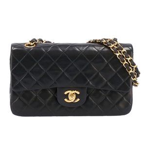 Chanel Matelasse Double Flap Bag Black